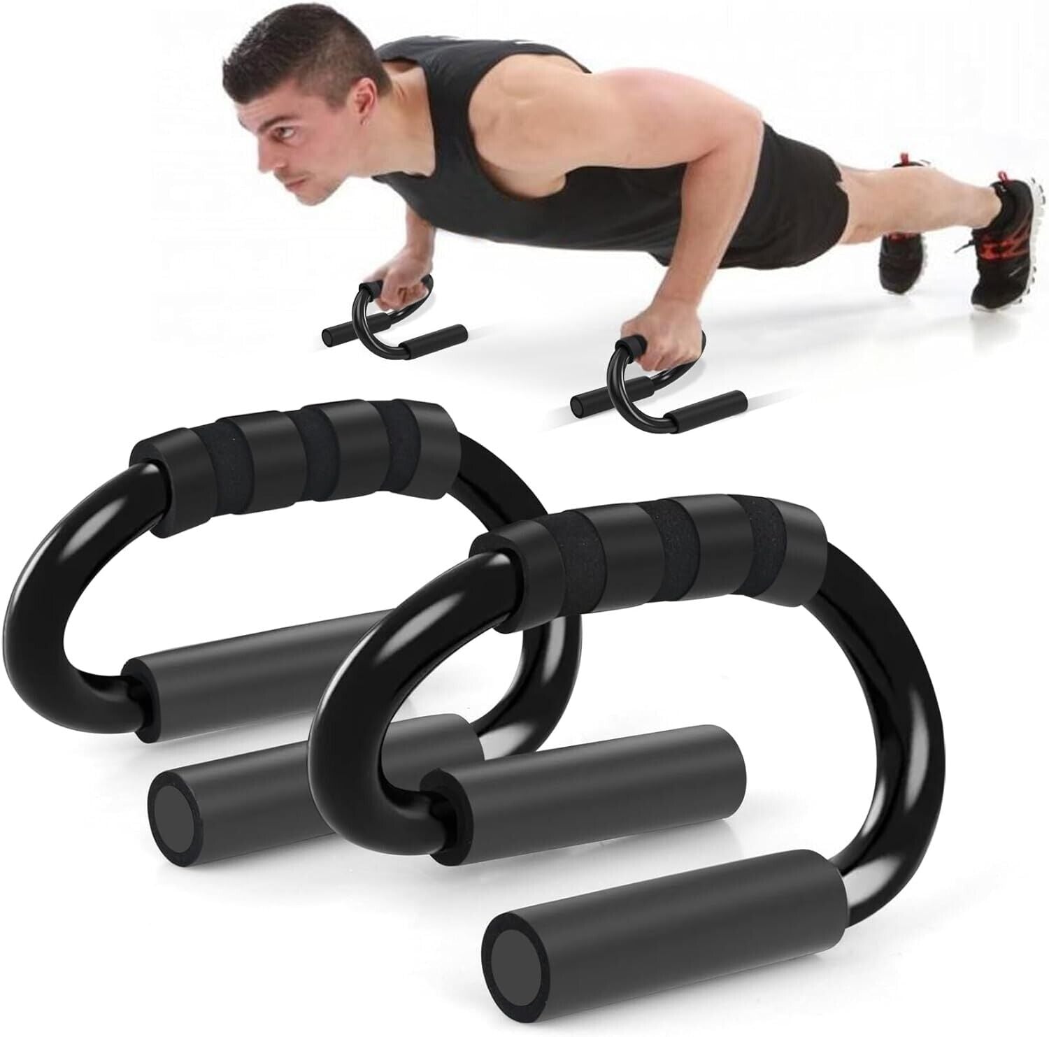 Push-Up Bars – Non-Slip S-Shaped Fitness Grips