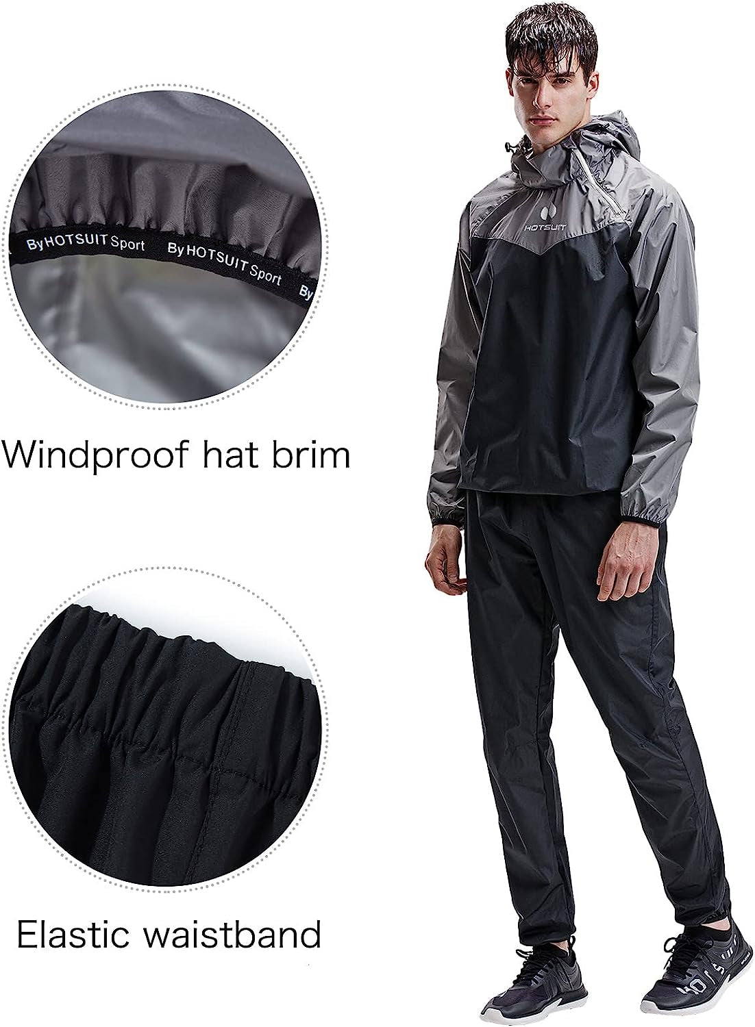 Men’s Sauna Suit – Sweat Jacket & Pants for Gym Workouts