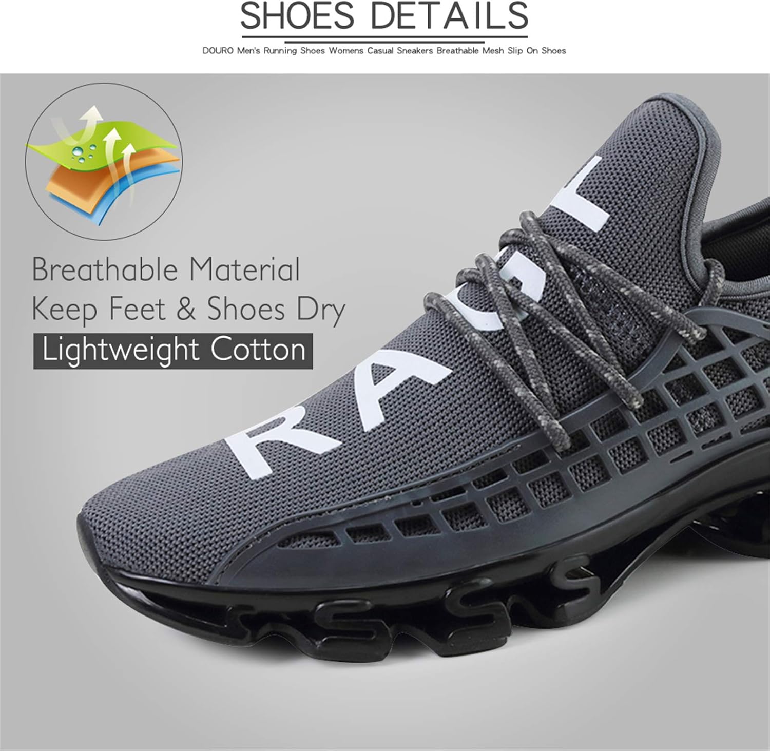 Men's Slip-On Running Shoes – Breathable & Lightweight