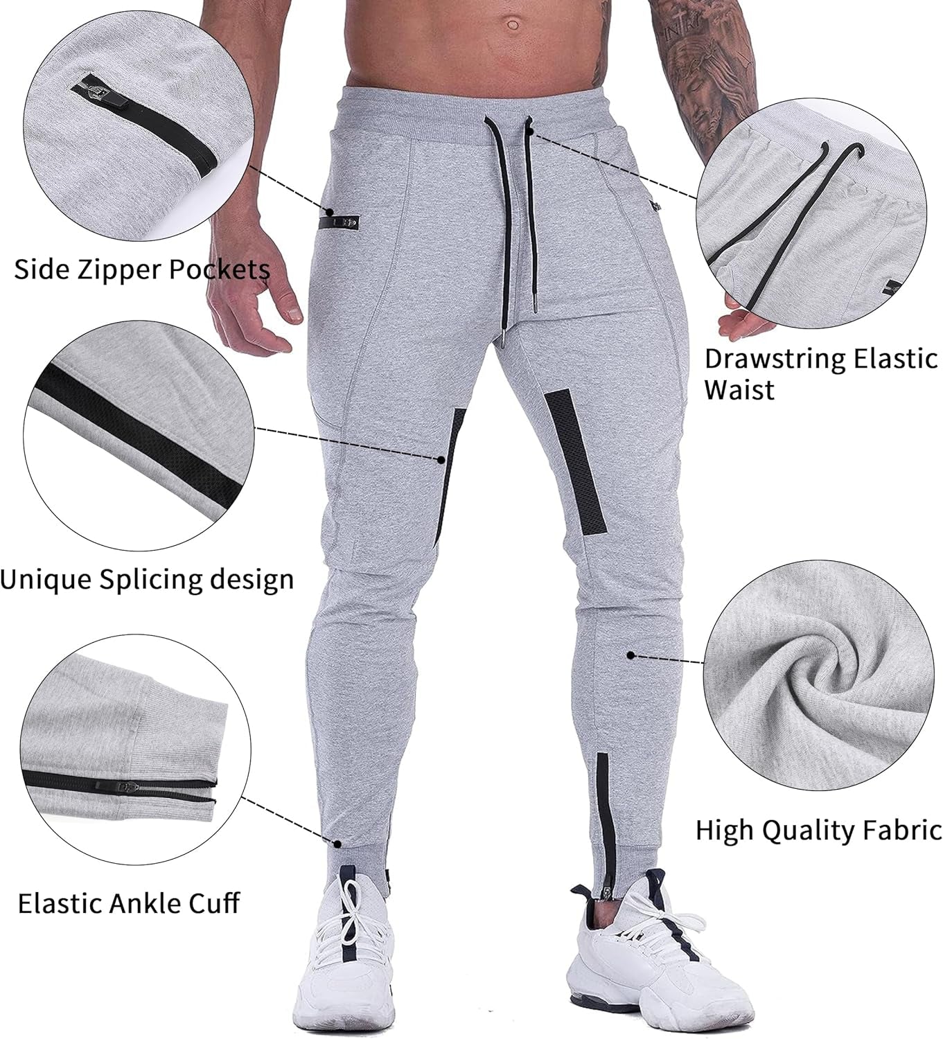 Men's Slim Jogger Pants – Tapered Sweatpants for Gym & Workout