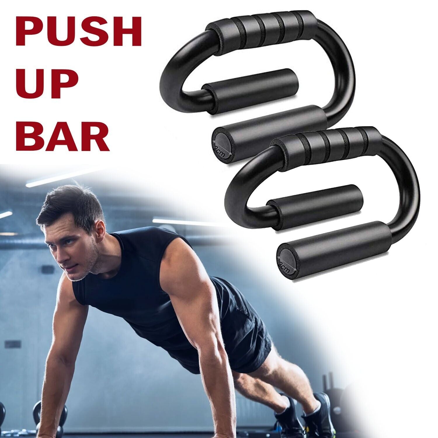 Push-Up Bars – Non-Slip S-Shaped Fitness Grips