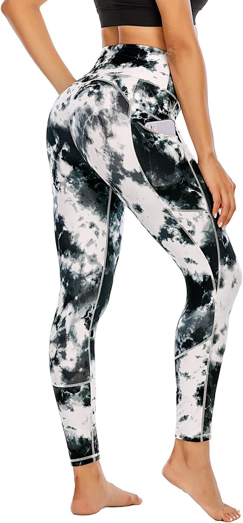 Women’s Tummy Control Leggings – High-Waisted Workout Pants with Pocket