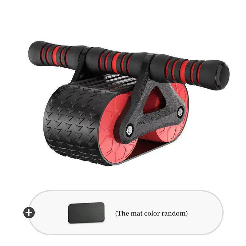 Double Wheel Ab Roller with Auto Rebound for Home Gym